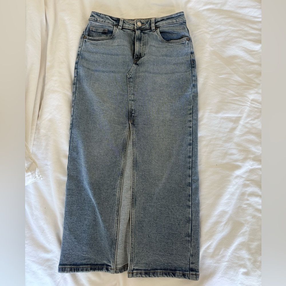 Midi jeans skirt